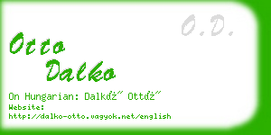 otto dalko business card